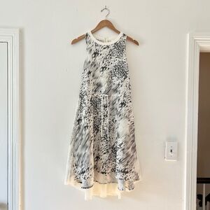 Lululemon 10 Mesh Overlay High-Neck Dress Watercolor Blur